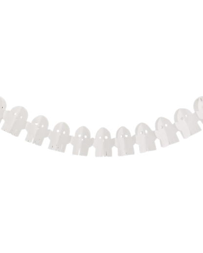 Tissue Paper Ghost Garland