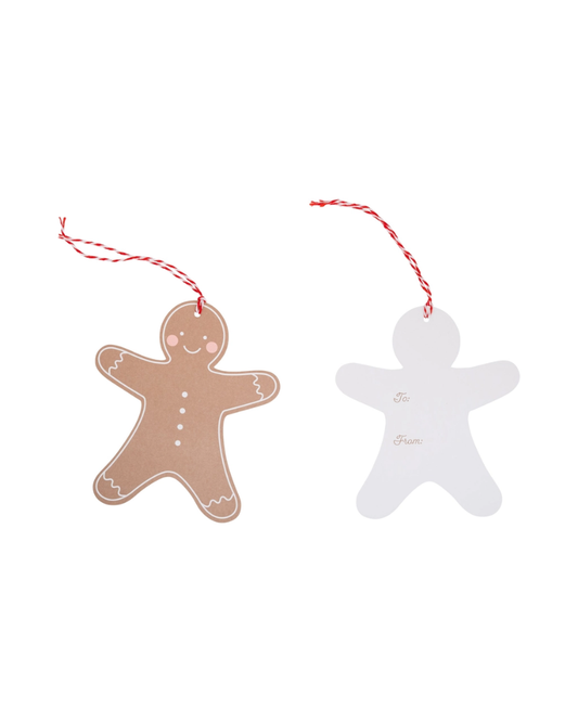 Gingerbread Man Oversized Gift Tags