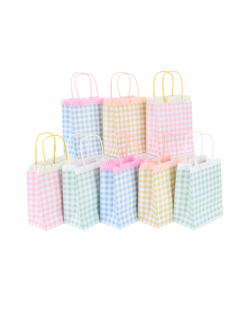 Gingham Fringe Party Bags