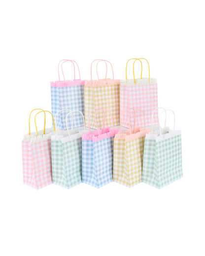 Gingham Fringe Party Bags