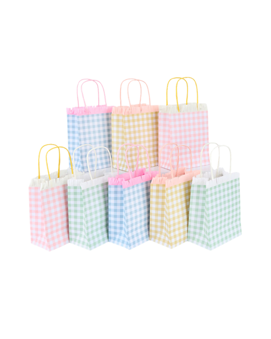 Gingham Fringe Party Bags