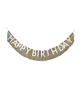 Gold Fringe Happy Birthday Bunting