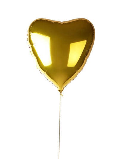 Gold Jumbo Heart Balloon Filled with Helium