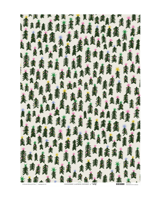 Fir Tree Christmas Wrapping Paper