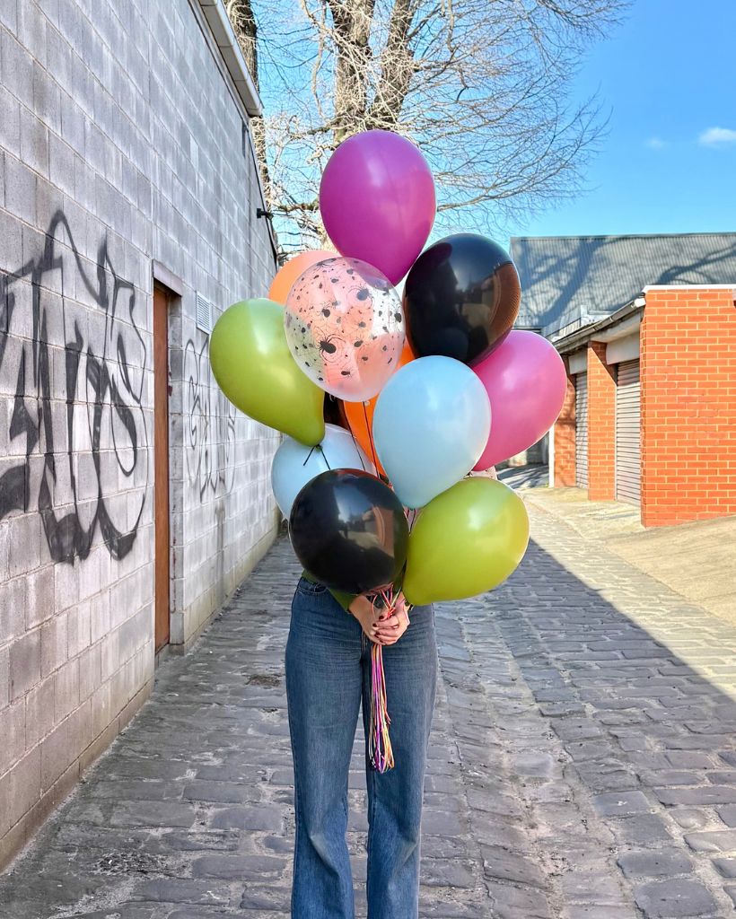Large Halloween Balloon Bunch Flat