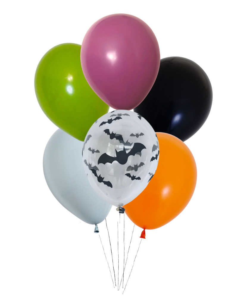 Small Halloween Balloon Bunch Flat