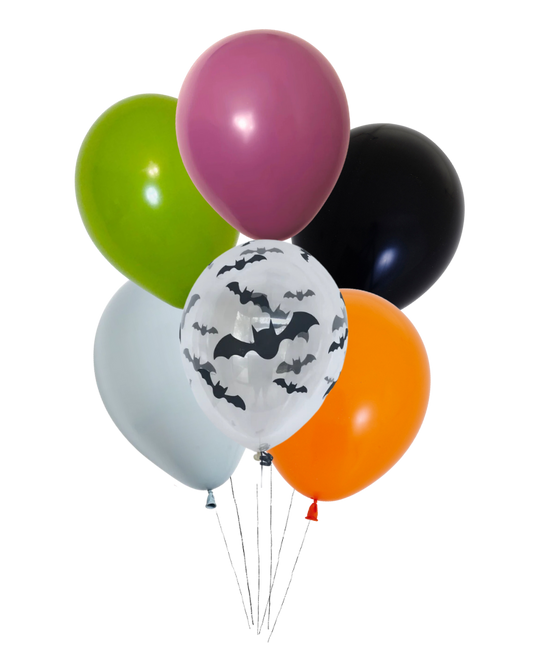 Small Halloween Balloon Bunch Flat