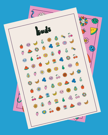 Buds Fruity Nail Stickers