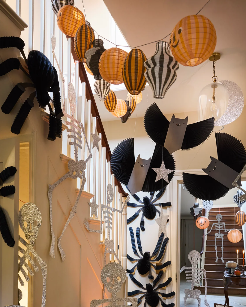 Large Bat, Stars & Moon Hanging Decorations