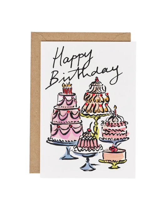 Happy Birthday Cakes Card