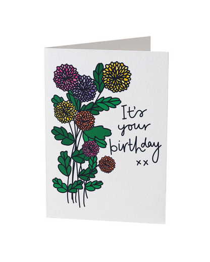 Flower It's Your Birthday Card