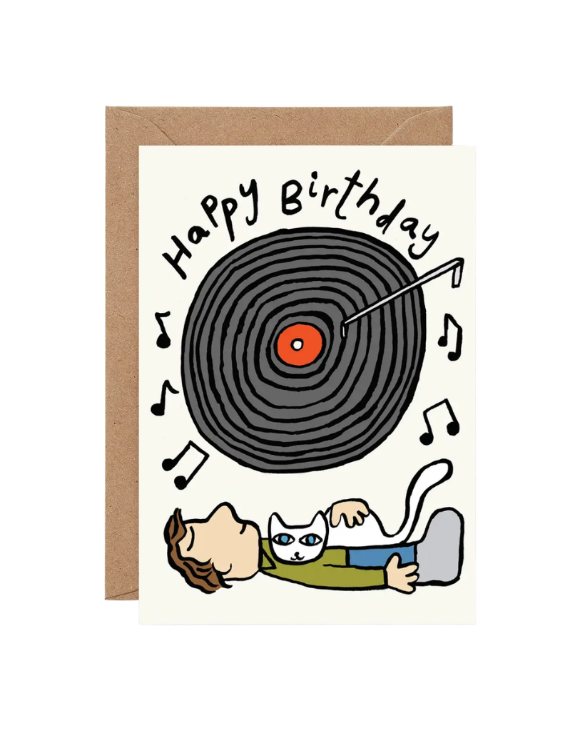 Vinyl Happy Birthday Card