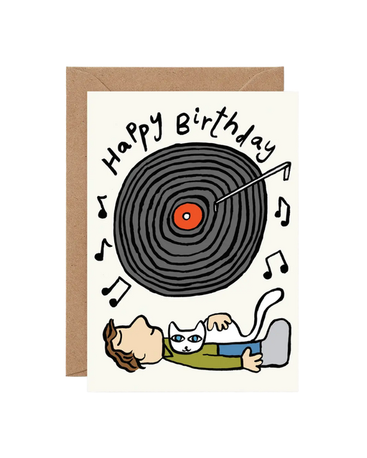 Vinyl Happy Birthday Card