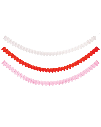 Paper Heart Banner Set