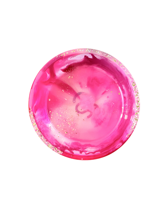 Pink Shimmer Resin Bowl