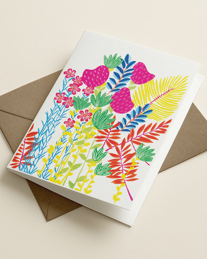 Imagine Flower Jungle Card