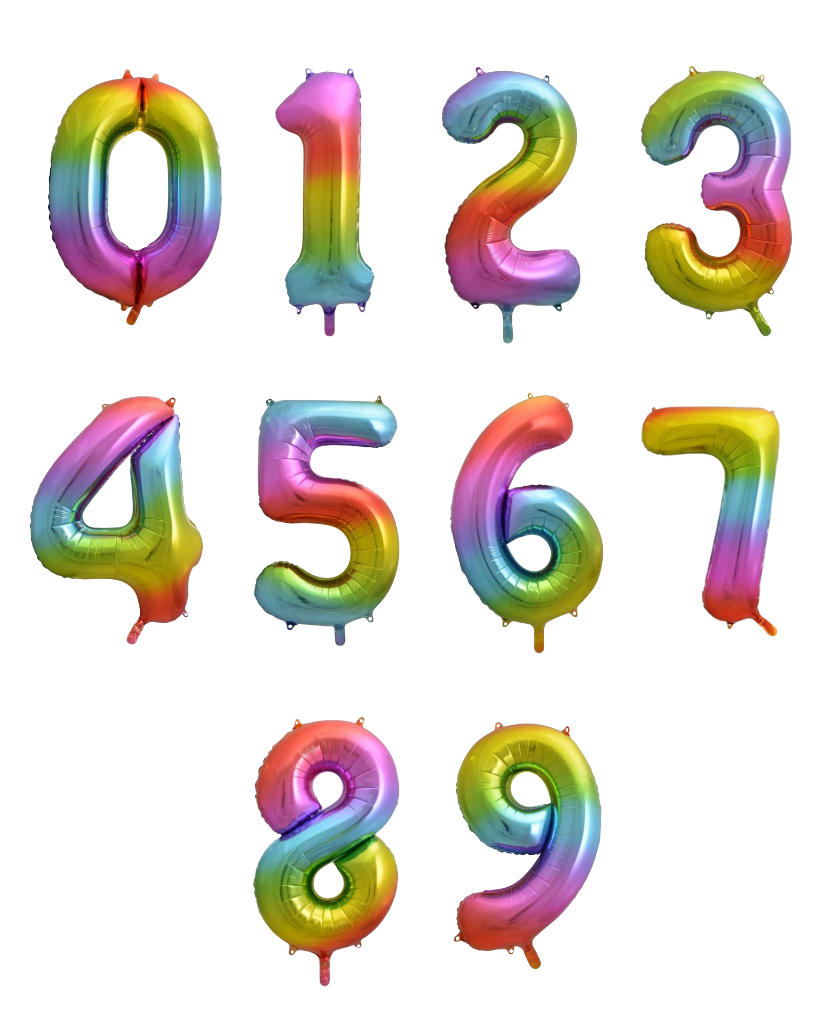 Balloon Inflatable Numbers Inflated Number Balloons – Poppies for Grace