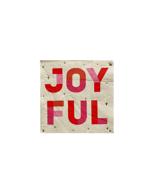 Small Joyful Christmas Napkins