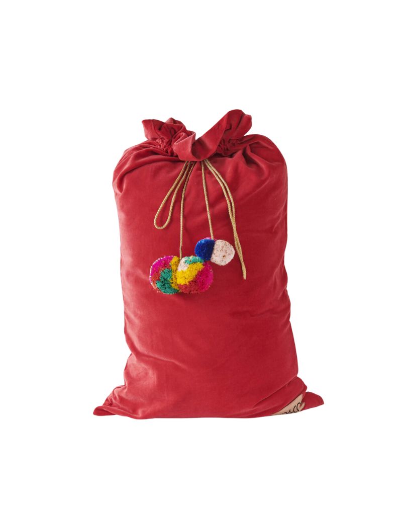 Red Velvet Santa Sack