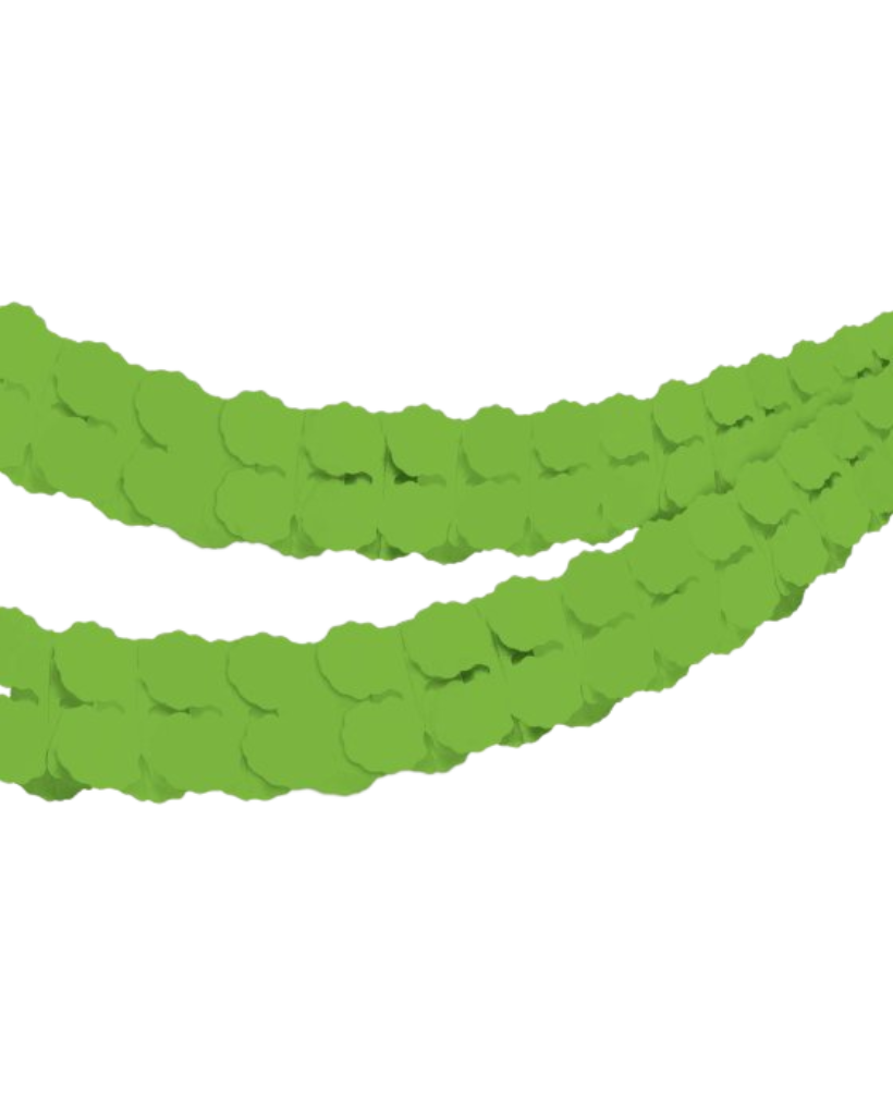 Kiwi Green Paper Garland