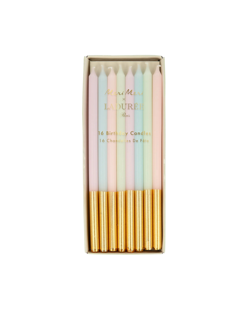 Meri Meri X Lauduree Paris Gold Dipped Candles