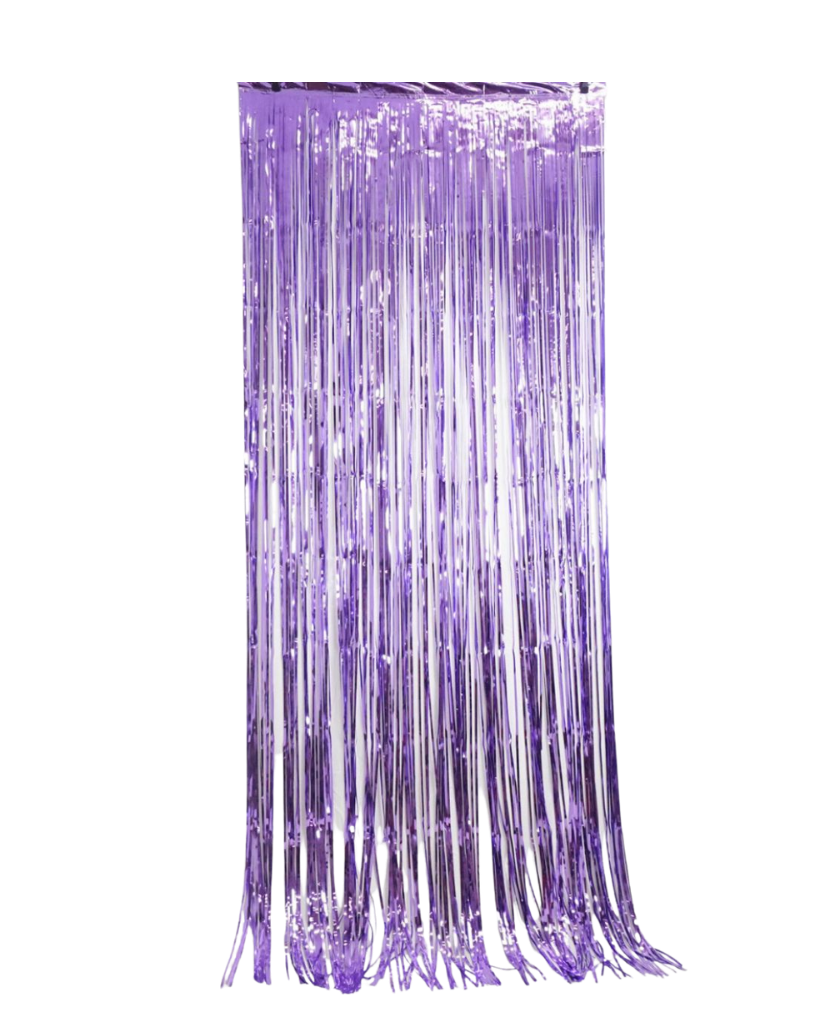 Lavender Purple Foil Curtain
