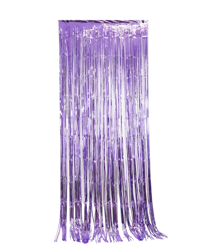 Lavender Purple Foil Curtain