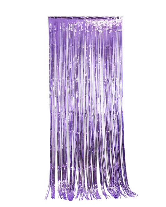 Lavender Purple Foil Curtain