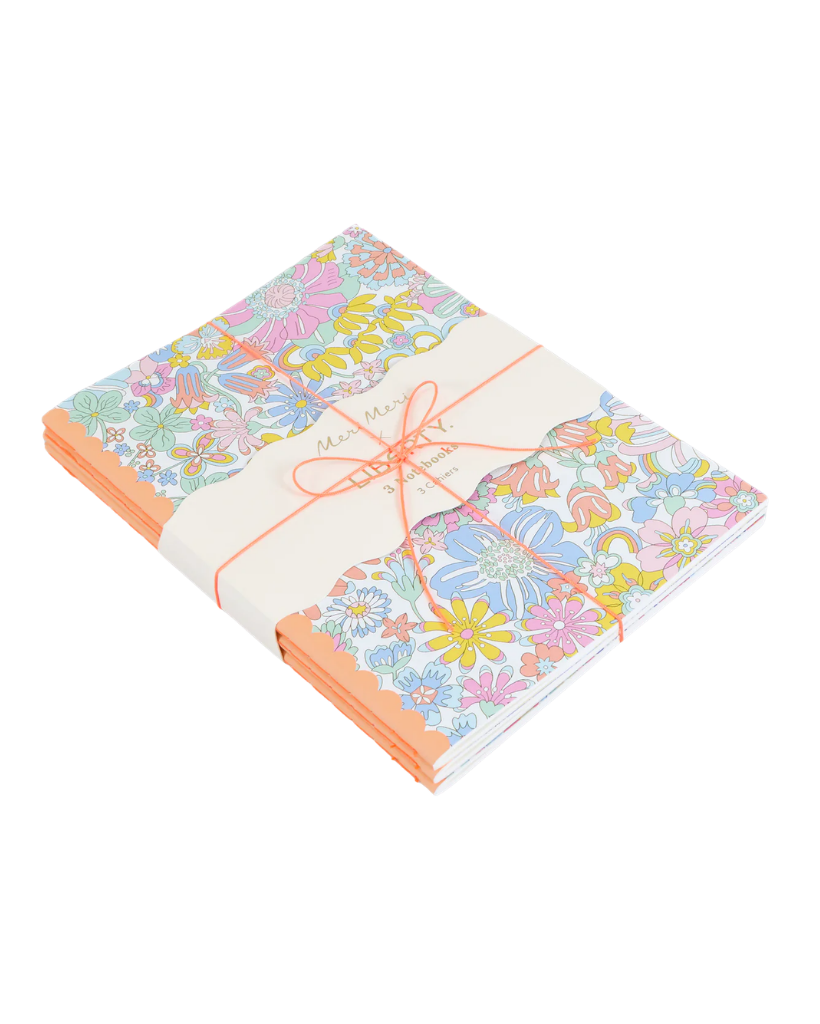 Meri Meri x Liberty Softcover Notebook Set of 3