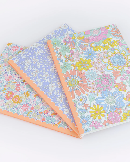 Meri Meri x Liberty Softcover Notebook Set of 3