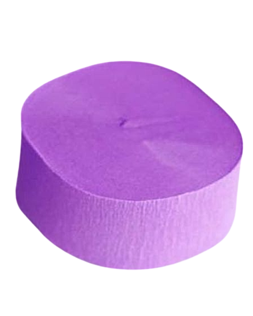 lilac crepe streamer roll paper decorations