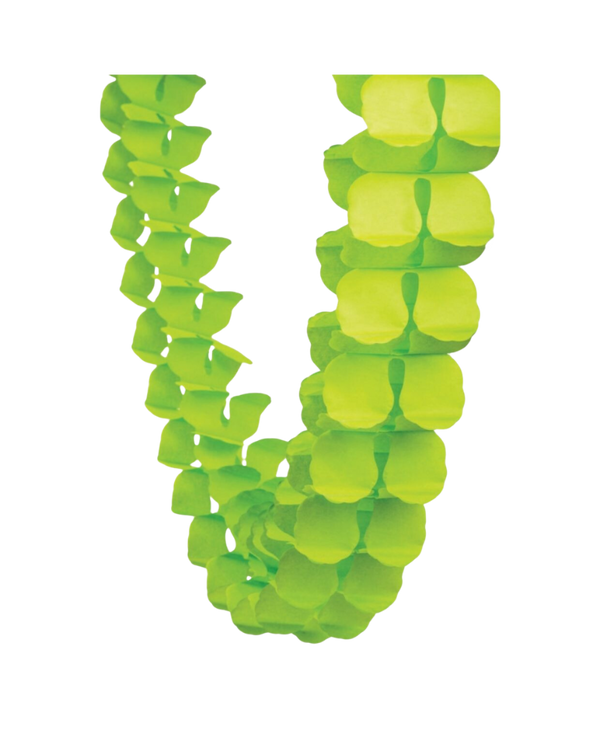 Lime Green Honeycomb Garland