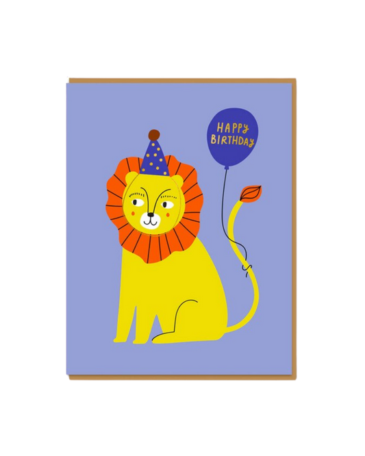 Lion Happy Birthday Card