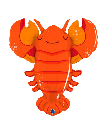 Friends red Lobster balloon - crustacean crab foil balloon
