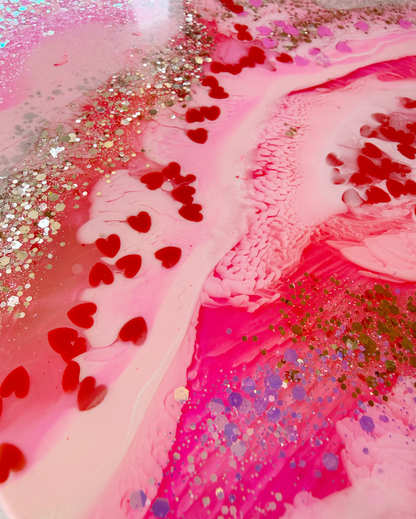 Love Heart Resin Platter