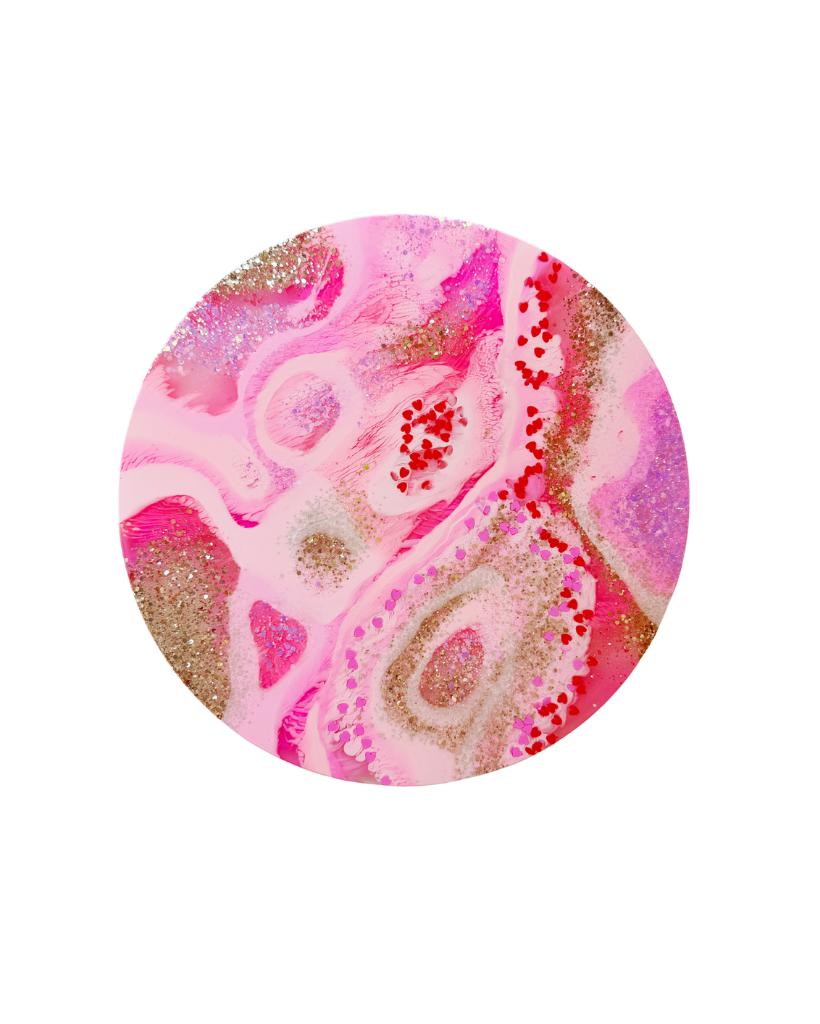 Love Heart Resin Platter