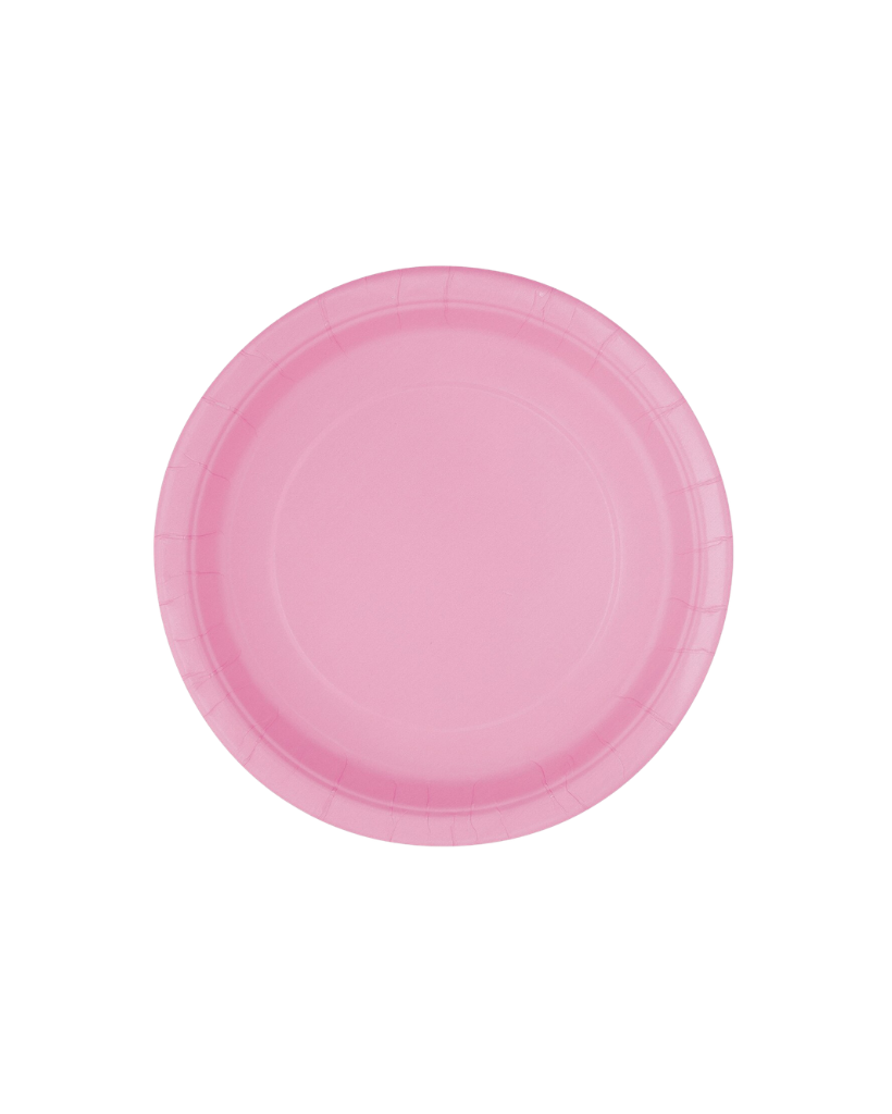 Small Lovely Pink Paper Plates Pack of 8 (NPC)