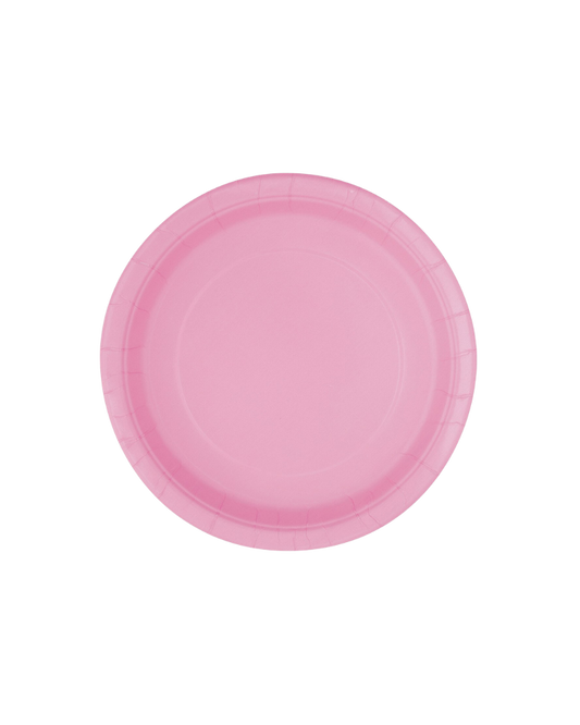 Small Lovely Pink Paper Plates Pack of 8 (NPC)