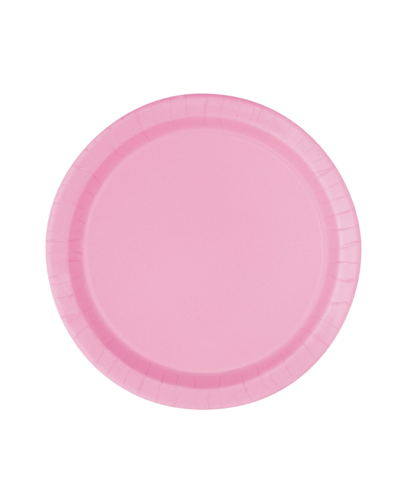Large Lovely Pink Paper Plates Pack of 8 (NPC)