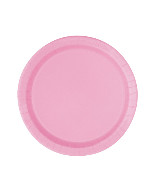 Large Lovely Pink Paper Plates Pack of 8 (NPC)