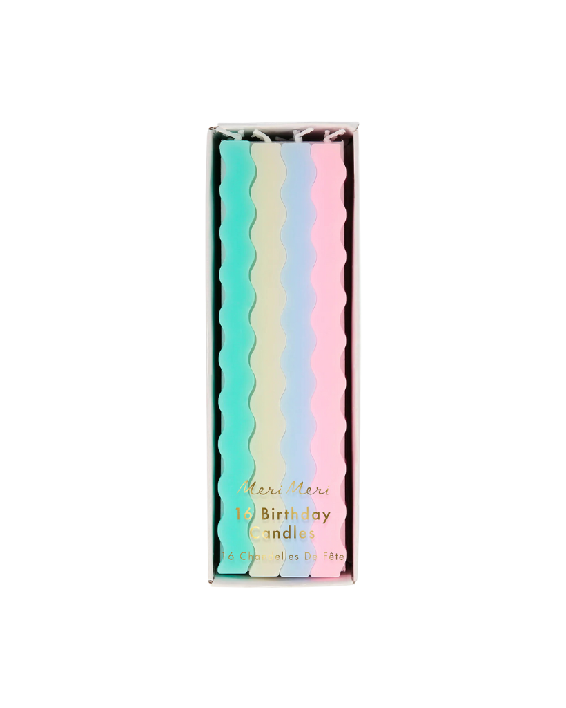 Meri Meri Pastel Wavy Party Candles