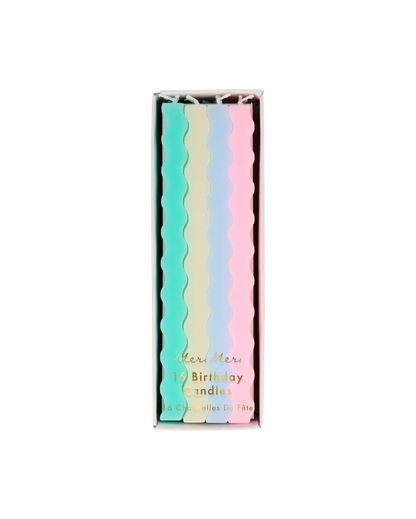 Meri Meri Pastel Wavy Party Candles