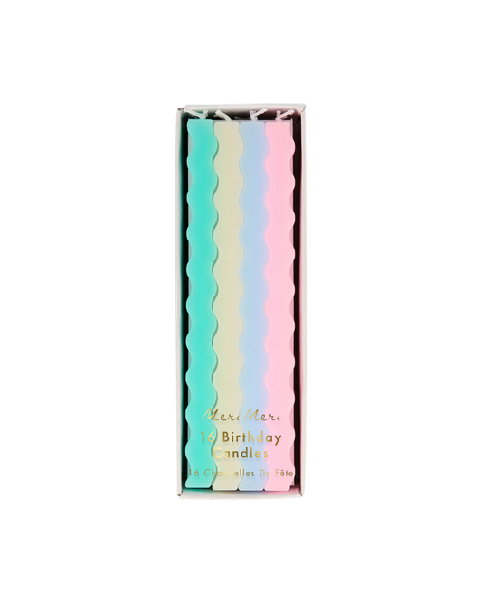 Meri Meri Pastel Wavy Party Candles