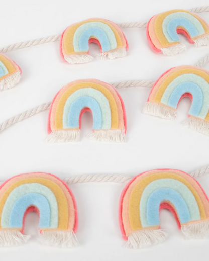 Felt Rainbow Garland