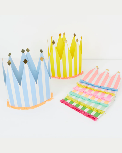 Striped Party Crowns