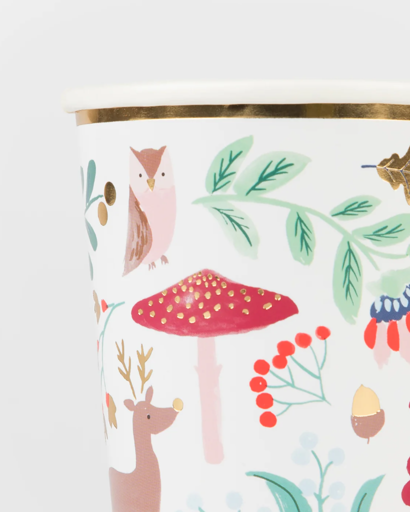 Winter Woodland Christmas Cups