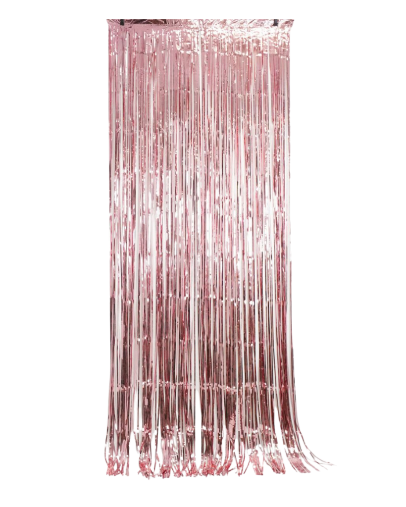 Light Pink Foil Curtain