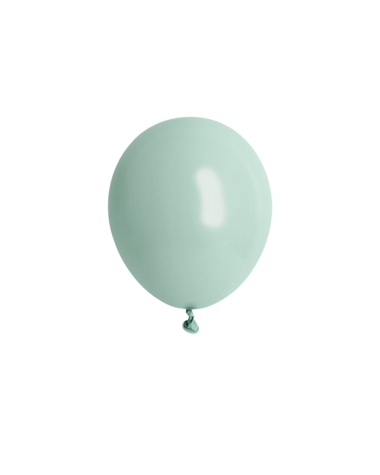 5 Flat Empower Mint Mini Balloons