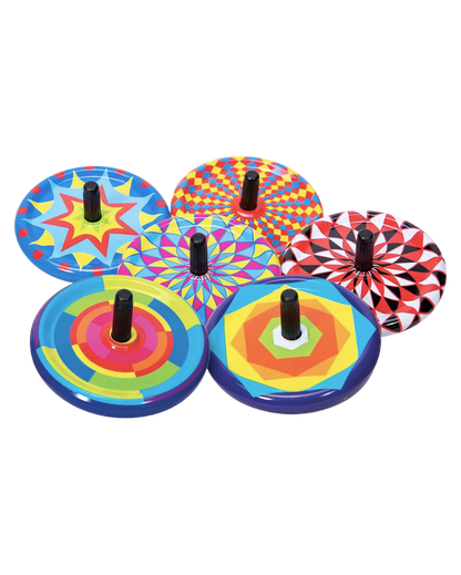 Tiny Tin Spinning Tops