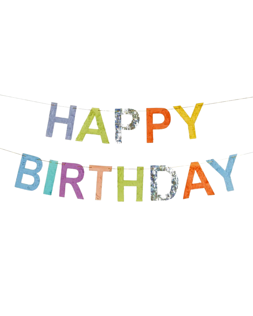 Colorful 'Happy Birthday' banner 